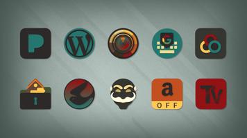 برنامه‌نما Dominion - Dark Retro Icons عکس از صفحه