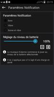 Alarme de charge de la batterie capture d'écran 3