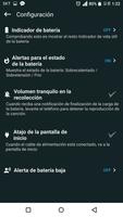 Alarma de carga de batería captura de pantalla 2