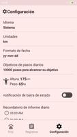 Podómetro-Contador de pasos captura de pantalla 1