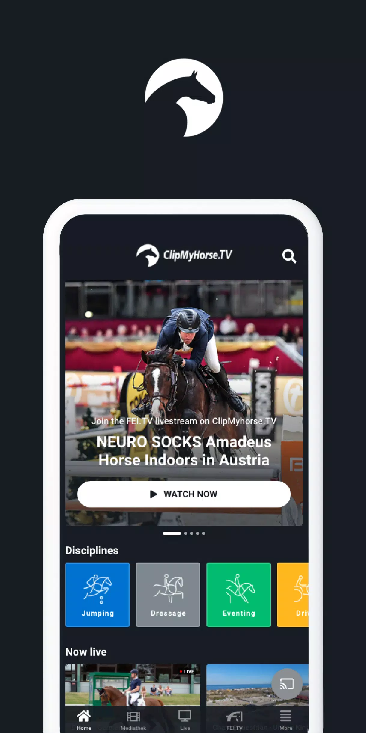 ClipMyHorse.TV & FEI.TV APK für Android herunterladen