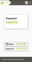 c-trace Password Generator (Service Version) الملصق