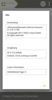 c-trace Password Generator (Service Version) screenshot 2