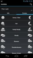 AHWeather Plain Light IconSet स्क्रीनशॉट 3