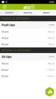 Simple Workout Log - aktiFit syot layar 1