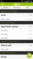 Journal d'entraînement aktiFit capture d'écran 1