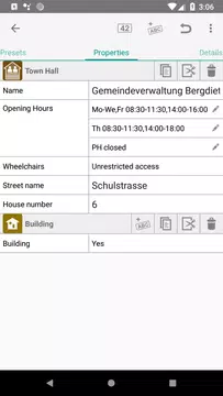 Screenshot 3 for Vespucci - an OSM Editor