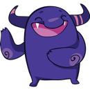 Violet Monster Stickers - WASt APK