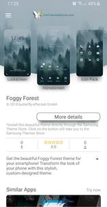 1 Schermata Foggy Forest Theme