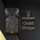 Playboy Gold Strips Theme icône