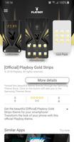 Playboy Gold Strips Theme screenshot 1