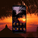 Romantic Sunset On The Beach Theme APK