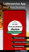 Pizza am Denkmal Aachen Affiche