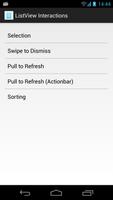 ListView Interactions الملصق
