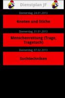 Dienstplan JF-poster