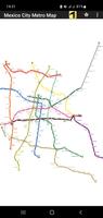 Mapa Metro de Ciudad de México Affiche