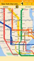 New York City Subway Maps Affiche