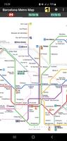 Barcelona Metro Map poster