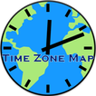 Mapa mundo con zonas horarias