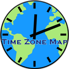 Zeitzonen Weltkarte Zeichen