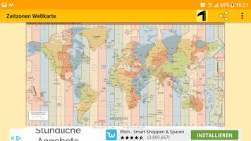 Time Zone Map تصوير الشاشة 2