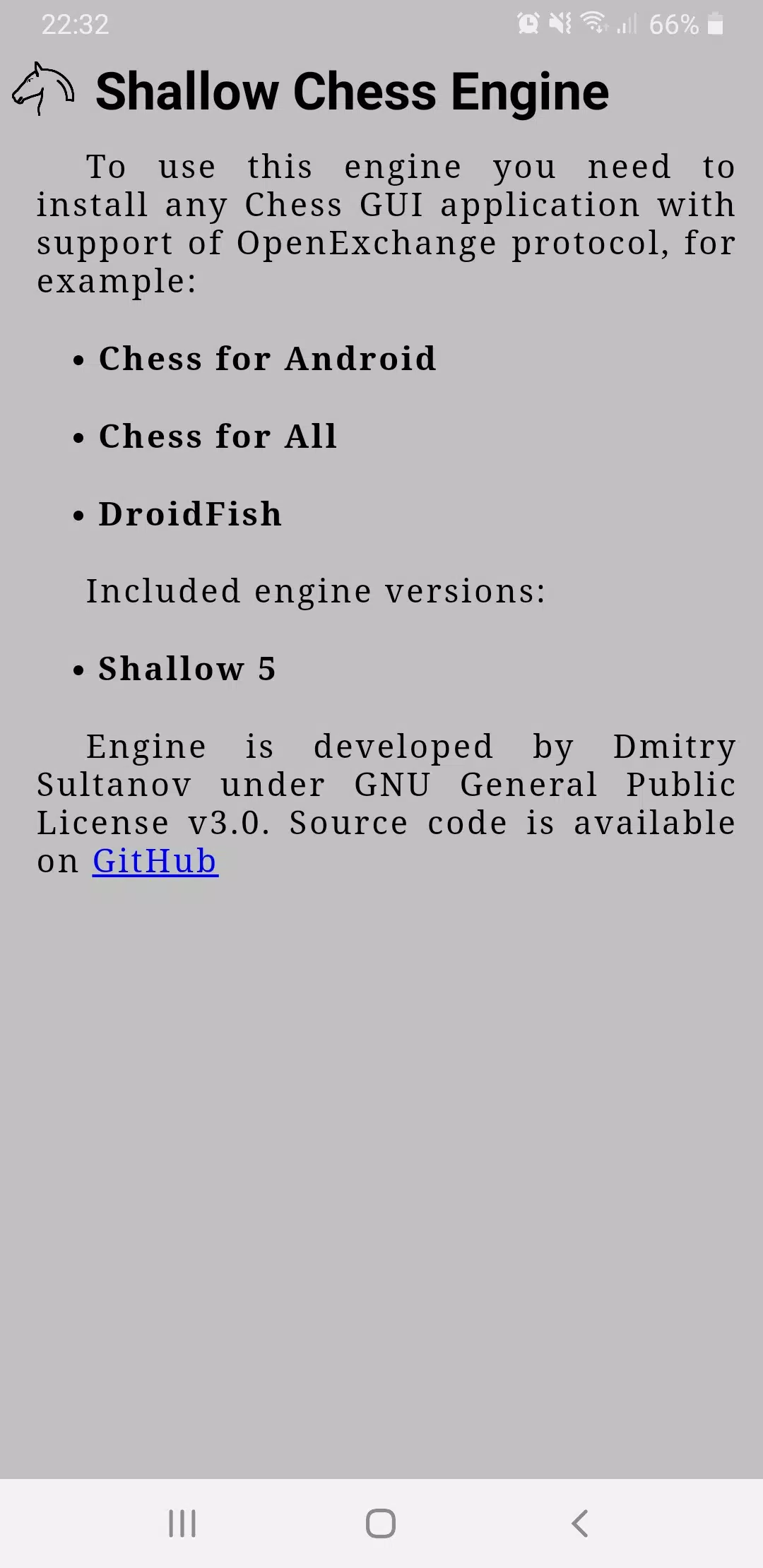 Chess engine android