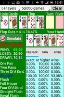 Poker Star Odds Calculator capture d'écran 1