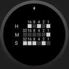IO Clock /IO Watch face binary biểu tượng