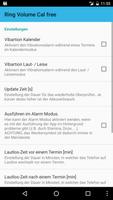 Ringer Volume Calendar (free) Screenshot 1