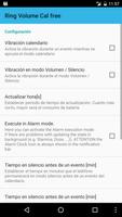 Ringer Volume Calendar (free) captura de pantalla 1