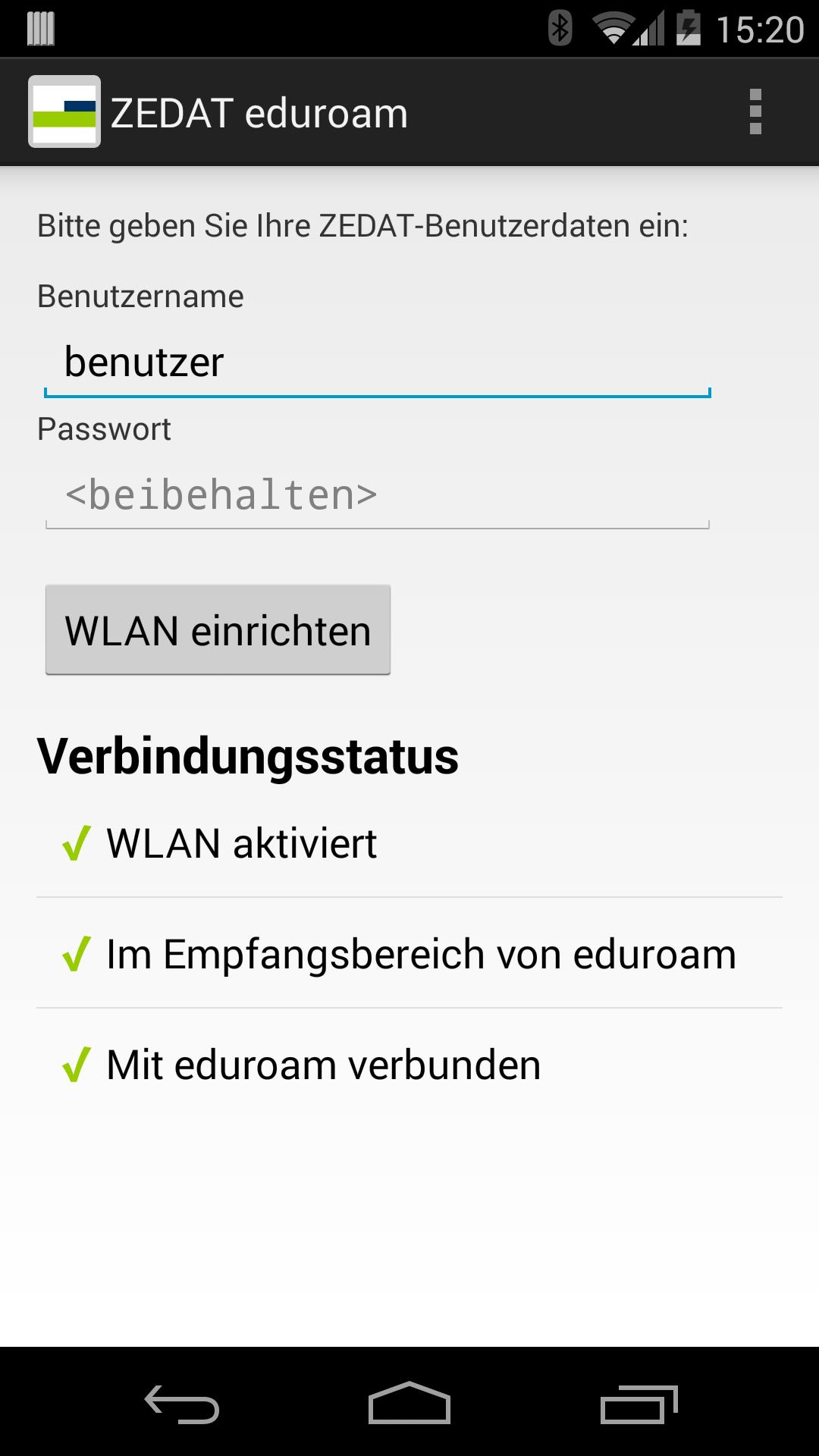 ZEDAT eduroam for Android - APK Download ZEDAT eduroam for Android - APK Download