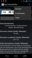 Auto-Kennzeichen screenshot 3