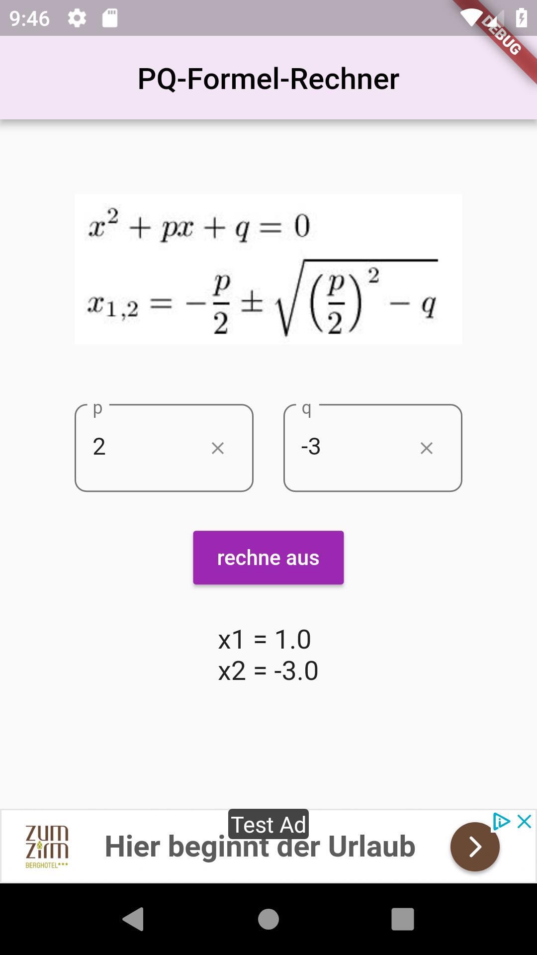 PQ-Formel-Rechner for Android - APK Download