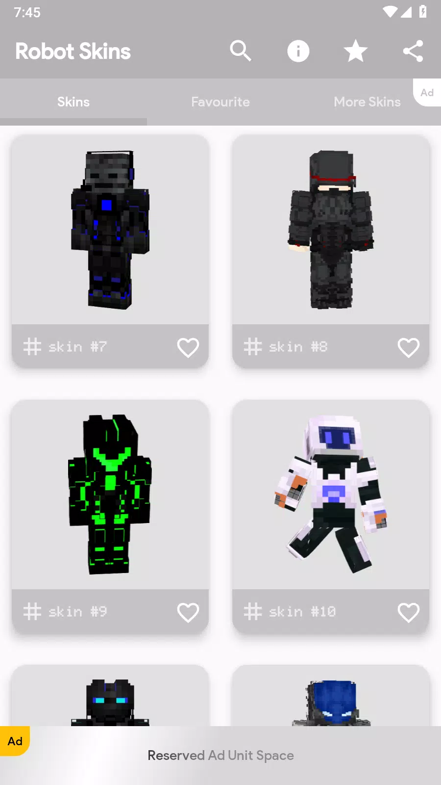 Robot Skins for Minecraft para Android - Baixe o APK na Uptodown