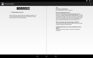 Battery Percent Enabler ảnh chụp màn hình 2