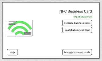 NFC Business Card plakat