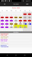 Calendrier tableau de service capture d'écran 3