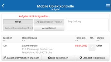 Infoma Mobile Objektkontrolle capture d'écran 2