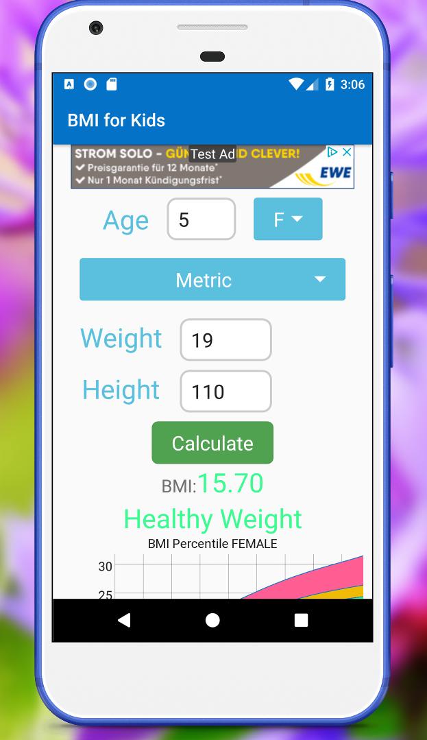 Bmi Rechner Fur Kinder Mit Perzentile Chart Fur Android Apk