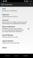 Pedometer screenshot 2
