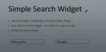 Simple Search Widget
