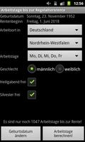 Arbeitstage bis zur Rente screenshot 1