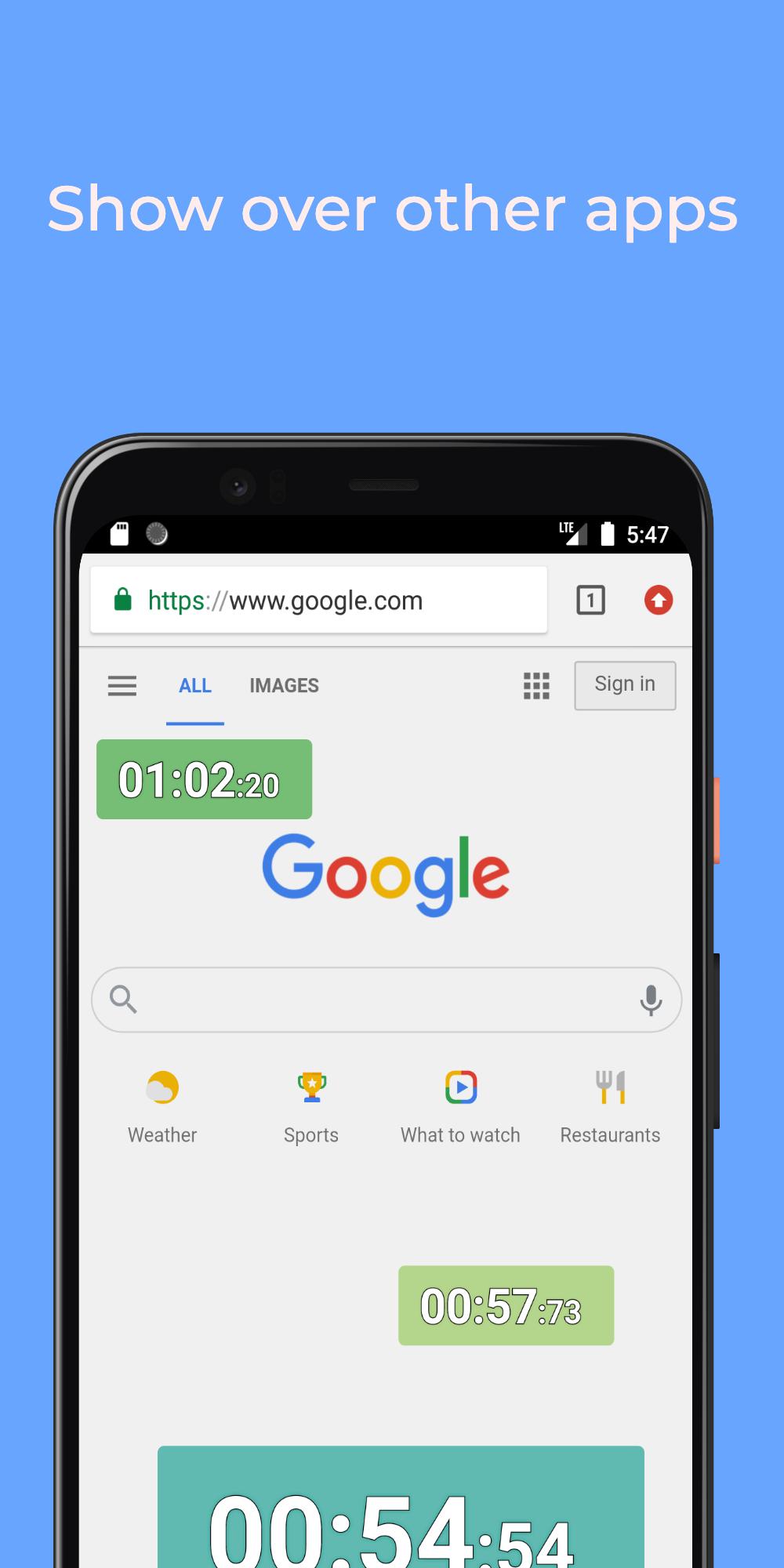 Floating Stopwatch: free multitasking timer for Android - APK Download