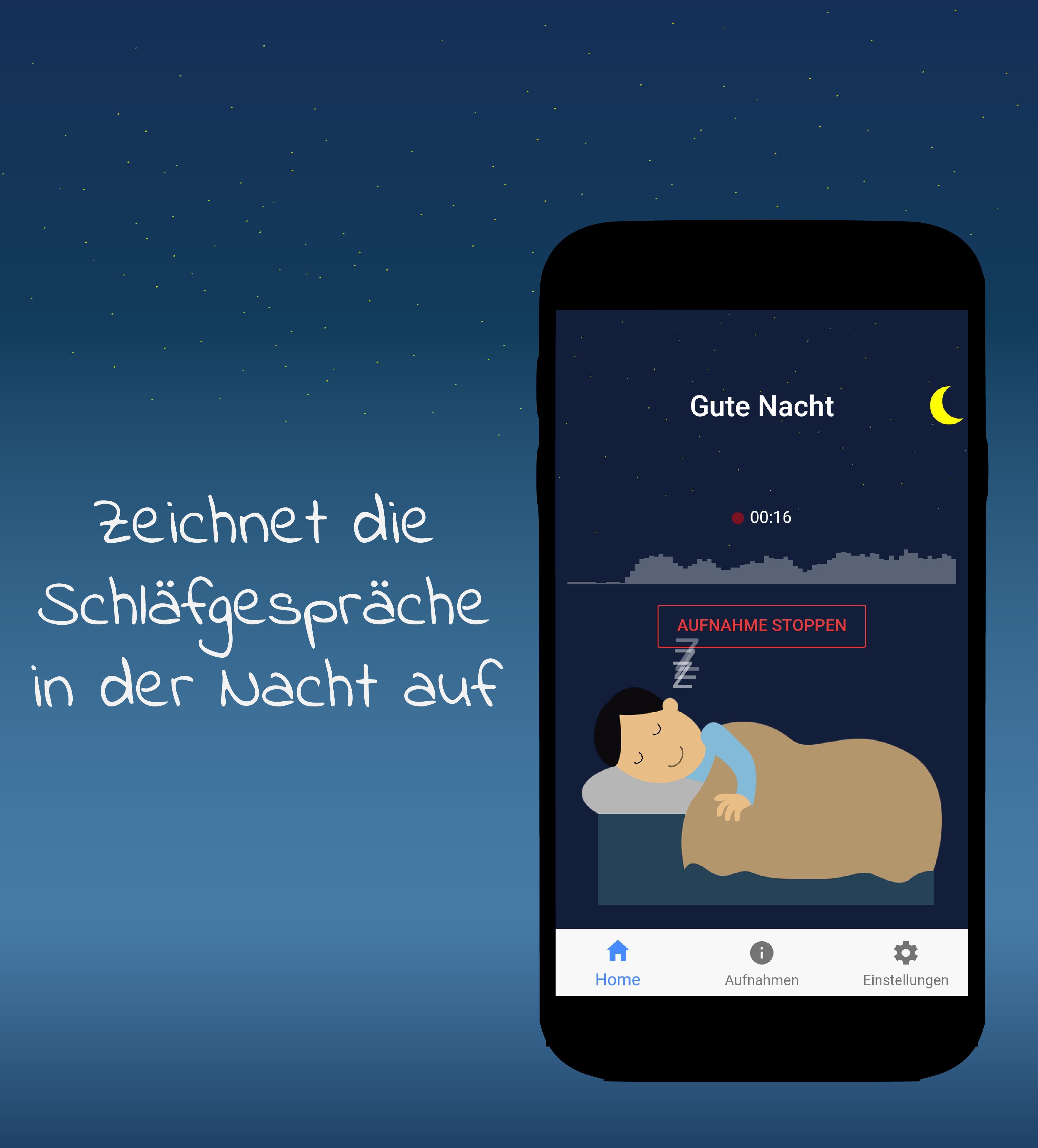 Traum aufnehmen - Ton aufzeichnen im Schlaf pour Android - Téléchargez l'APK