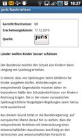 1 Schermata juris Nachrichten