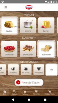 Dr. Oetker Rezeptideen 海报