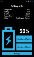 Battery percentage Affiche