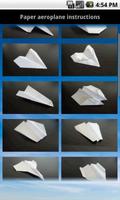 Paper aeroplane instructions الملصق