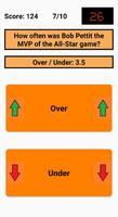 NBA Over/Under Quiz captura de pantalla 3