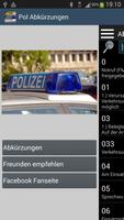 Polizei Abkürzungen पोस्टर